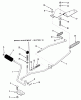 Toro 33-11B501 (111-5) - 111-5 Rear Engine Rider, 1985 Ersatzteile CLUTCH, BRAKE LINKAGE