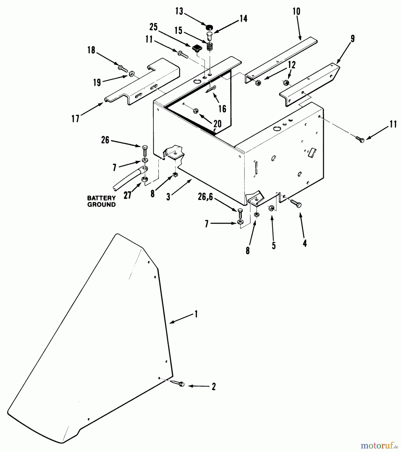 Toro Neu Mowers, Rear-Engine Rider 33-08X301 (108-R) - Toro 108-R Rear Engine Rider, 1985 SHEET METAL