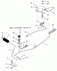 Toro B3-08B303 (108-3) - 108-3 Rear Engine Rider, 1986 Ersatzteile CLUTCH, BRAKE LINKAGE