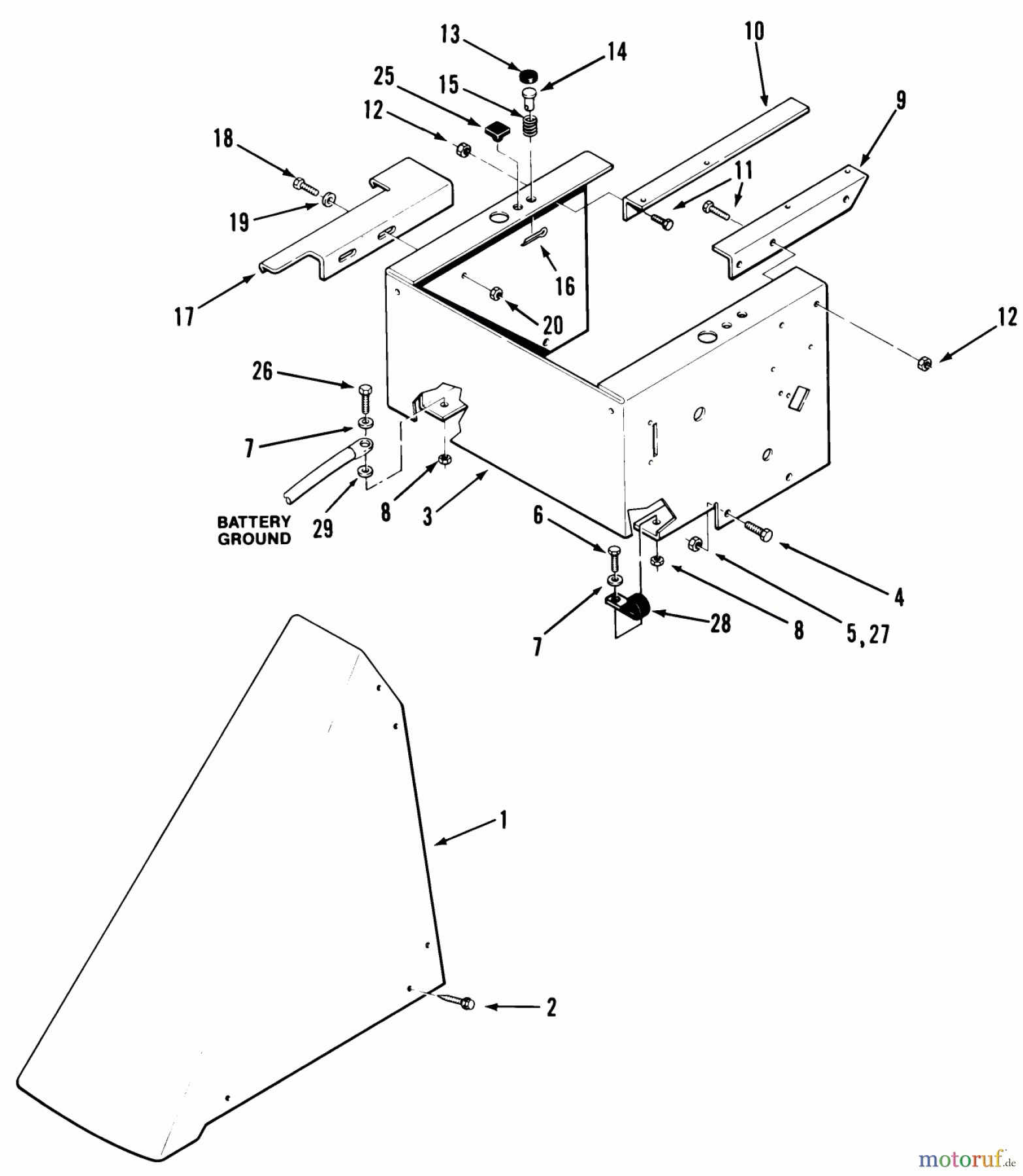 Toro Neu Mowers, Rear-Engine Rider B3-08B303 (108-3) - Toro 108-3 Rear Engine Rider, 1986 SHEET METAL