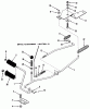 Toro 33-08B401 (108-4) - 108-4 Rear Engine Rider, 1987 Ersatzteile CLUTCH, BRAKE LINKAGE