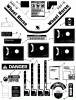 Toro 33-08B401 (108-4) - 108-4 Rear Engine Rider, 1987 Ersatzteile DECALS AND MISCELLANEOUS