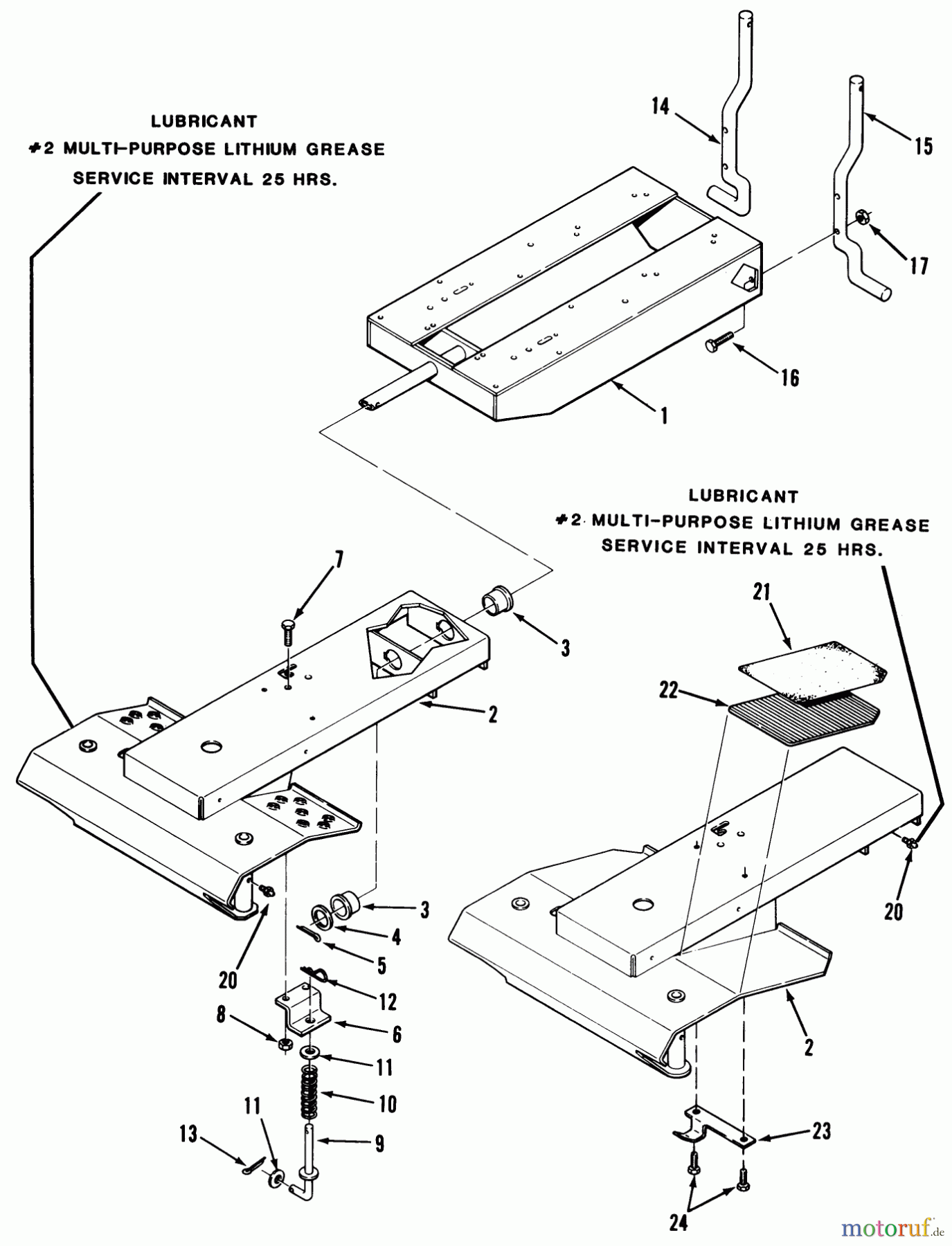Toro Neu Mowers, Rear-Engine Rider C3-12K501 (112-C) - Toro 112-C Rear Engine Rider, 1987 FRAME