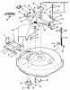 Toro 33-08B401 (108-4) - 108-4 Rear Engine Rider, 1987 Ersatzteile MOWER DECK AND FRONT MOUNT