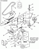 Toro 33-08B401 (108-4) - 108-4 Rear Engine Rider, 1987 Ersatzteile PTO CLUTCH, PULLEYS, AND CONTROLS