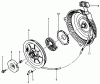 Toro 33-08B401 (108-4) - 108-4 Rear Engine Rider, 1987 Ersatzteile RECOIL STARTER