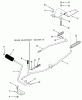 Toro 33-08BP01 (A-85) - A-85 5-Speed Rear Engine Rider, 1985 Ersatzteile CLUTCH, BRAKE LINKAGE