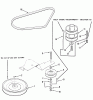 Toro 33-08BP01 (A-85) - A-85 5-Speed Rear Engine Rider, 1985 Ersatzteile DRIVE BELT AND PULLEYS