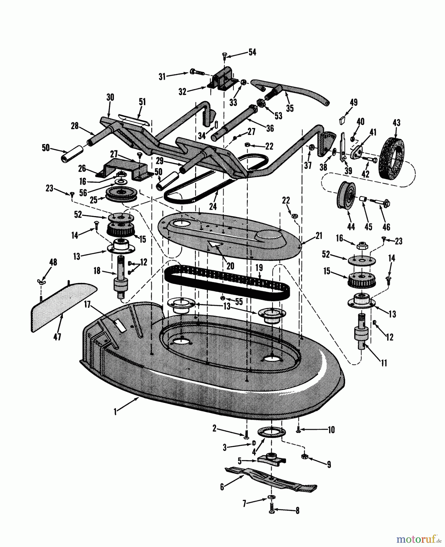  Toro Neu Mowers, Rear-Engine Rider 51060 - Toro Big Red Riding Mower, 25