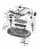 Toro 51060 - Big Red Riding Mower, 25" Side Discharge Mower, 1970 (SN 000001-099999) Ersatzteile 34" CUTTING UNIT PARTS LIST