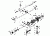Toro 51060 - Big Red Riding Mower, 25" Side Discharge Mower, 1970 (SN 000001-099999) Ersatzteile DIFFERENTIAL AND CONTROL ASSEMBLY