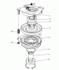 Toro 55600 - HMR-1200, 1989 (9000001-9999999) Ersatzteile CLUTCH ASSEMBLY N0. 54-3200