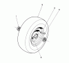 Toro 55600 - HMR-1200, 1989 (9000001-9999999) Ersatzteile FRONT WHEEL & TIRE ASSEMBLY
