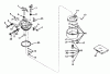 Toro 56010 - 25" Sportlawn Lawnmower, 1972 (2000001-2999999) Ersatzteile CARBURETOR NO. 631444