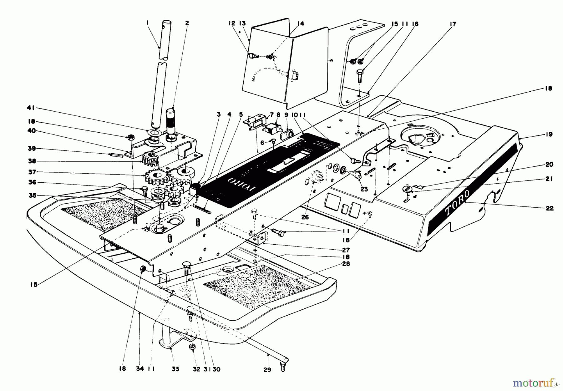 Toro Neu Mowers, Rear-Engine Rider 56010 - Toro 25