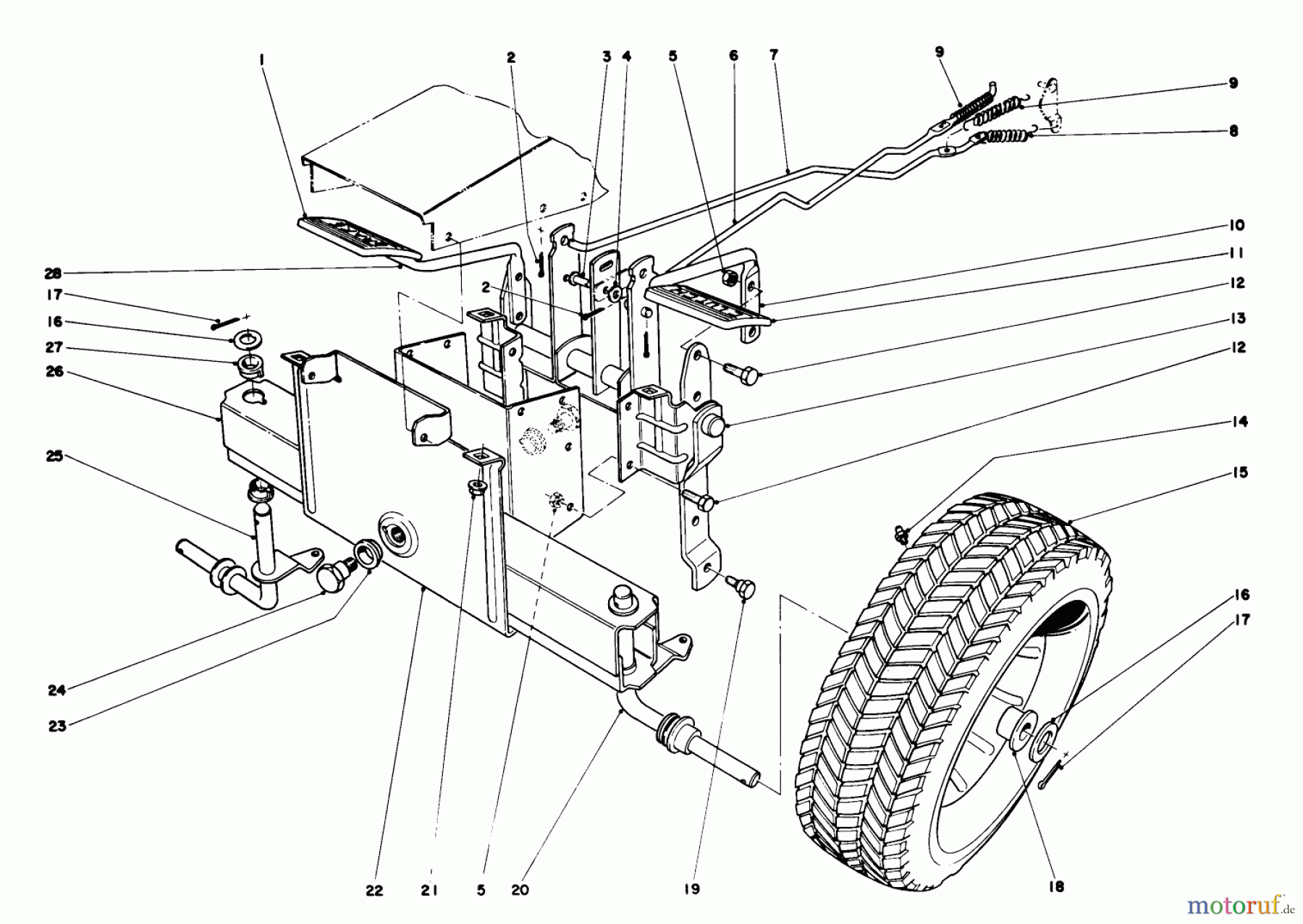 Toro Neu Mowers, Rear-Engine Rider 56005 - Toro 25