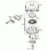 Toro 56010 - 25" Sportlawn Lawnmower, 1972 (2000001-2999999) Ersatzteile REWIND STARTER N0. 590420 (RECOIL)