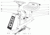 Toro 56010 - 25" Sportlawn Lawnmower, 1972 (2000001-2999999) Ersatzteile STEERING AND SEAT ASSEMBLY