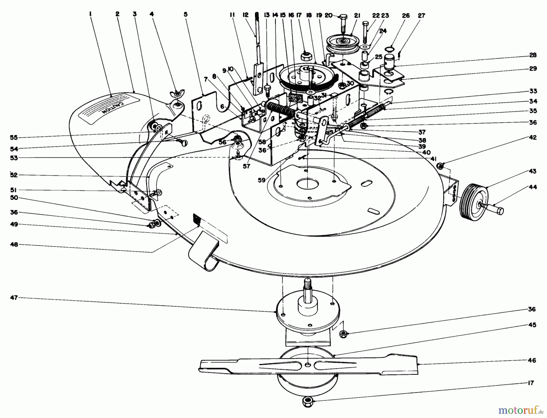 Toro Neu Mowers, Rear-Engine Rider 56006 - Toro 25