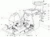 Toro 56006 - 25" Premium Rider, 1976 (6000001-6999999) Ersatzteile BODY AND SEAT ASSEMBLY
