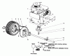 Toro 56006 - 25" Premium Rider, 1976 (6000001-6999999) Ersatzteile ENGINE AND DIFFERENTIAL ASSEMBLY
