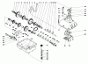Toro 56006 - 25" Premium Rider, 1976 (6000001-6999999) Ersatzteile TRANSMISSION ASSEMBLY