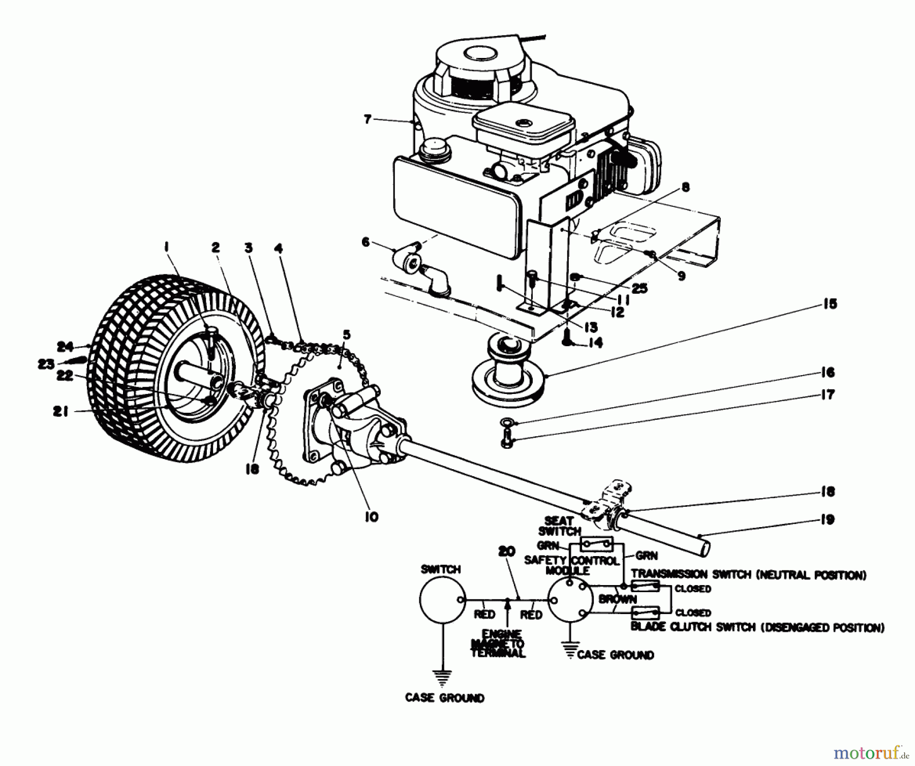 Toro Neu Mowers, Rear-Engine Rider 56006 - Toro 25