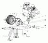 Toro 56006 - 25" Premium Rider, 1980 (0000001-0999999) Ersatzteile ENGINE AND DIFFERENTIAL ASSEMBLY