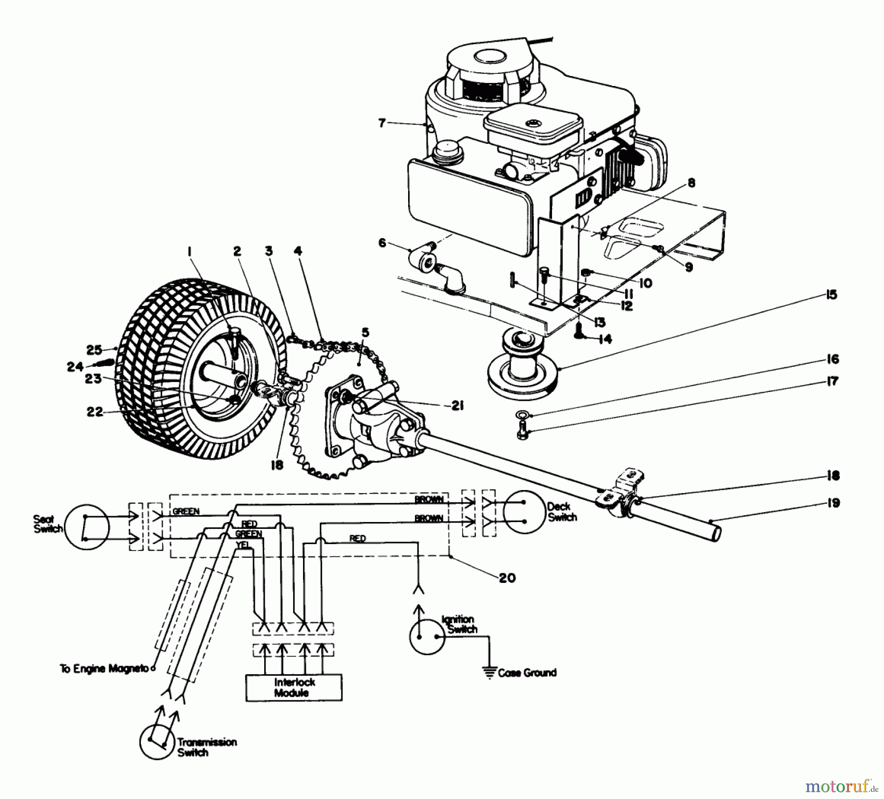 Toro Neu Mowers, Rear-Engine Rider 56006 - Toro 25