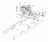 Toro 56006 - 25" Premium Rider, 1980 (0000001-0999999) Ersatzteile ENGINE PLATE AND SHIFT ASSEMBLY