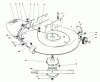 Toro 56006 - 25" Premium Rider, 1980 (0000001-0999999) Ersatzteile MOWER HOUSING ASSEMBLY