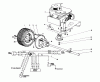 Toro 56006 - 25" Premium Rider, 1981 (1000001-1999999) Ersatzteile ENGINE AND DIFFERENTIAL ASSEMBLY