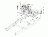 Toro 56006 - 25" Premium Rider, 1981 (1000001-1999999) Ersatzteile ENGINE PLATE AND SHIFT ASSEMBLY