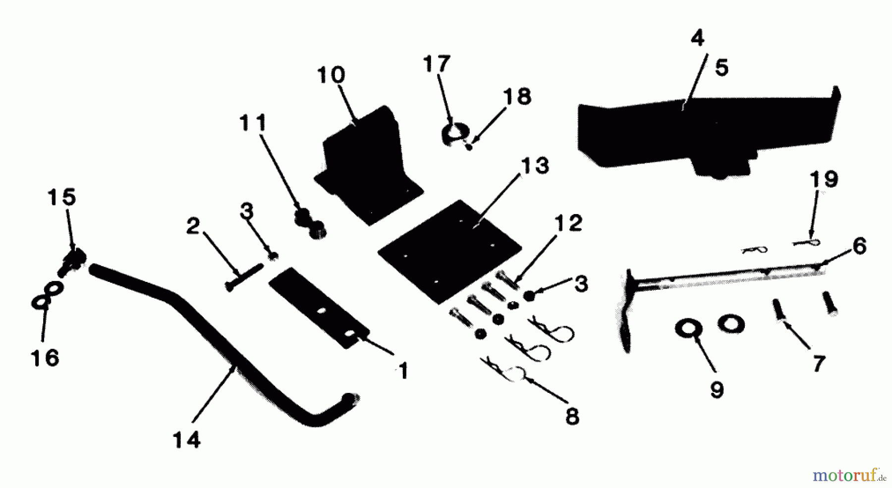 Toro Neu Accessories 83900 - Toro Foot Control, 1983 PARTS LIST FOR FOOT CONTROL ACCESSORY FACTORY ORDER NUMBER 8-3900