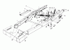 Toro 56006 - 25" Premium Rider, 1981 (1000001-1999999) Ersatzteile FRAME ASSEMBLY