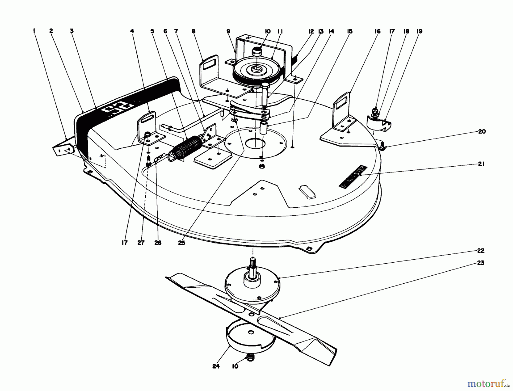 Toro Neu Mowers, Rear-Engine Rider 56015 - Toro 25