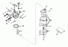 Toro 56015 - 25" Standard Rider, 1974 (4000001-4999999) Ersatzteile CARBURETOR NO. 631716
