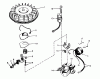 Toro 56015 - 25" Standard Rider, 1974 (4000001-4999999) Ersatzteile MAGNETO N0. 610862
