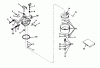 Toro 56020 - 25" Premium Rider, 1973 (3000001-3999999) Ersatzteile CARBURETOR NO. 631716 (MODEL NO. 56020)