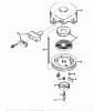 Toro 56020 - 25" Premium Rider, 1973 (3000001-3999999) Ersatzteile REWIND STARTER 590420 (MODEL 56020)