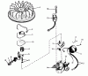 Toro 56027 - 25" Premium Rider Keylectric, 1974 (4000001-4999999) Ersatzteile MAGNETO NO. 610862 (MODEL NO. 56022)