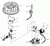 Toro 56027 - 25" Premium Rider Keylectric, 1974 (4000001-4999999) Ersatzteile MAGNETO NO. 610881 (MODEL NO. 56027)