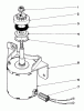 Toro 56027 - 25" Premium Rider Keylectric, 1974 (4000001-4999999) Ersatzteile STARTER MOTOR (MODEL 56027)