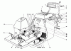 Toro 56022 - 25" Premium Rider, 1975 (5000001-5999999) Ersatzteile BODY AND SEAT ASSEMBLY