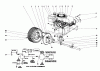 Toro 56022 - 25" Premium Rider, 1975 (5000001-5999999) Ersatzteile ENGINE AND DIFFERENTIAL ASSEMBLY MODEL NO. 56027