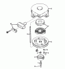 Toro 56022 - 25" Premium Rider, 1975 (5000001-5999999) Ersatzteile REWIND STARTER NO. 590420 (MODEL NO. 56022)
