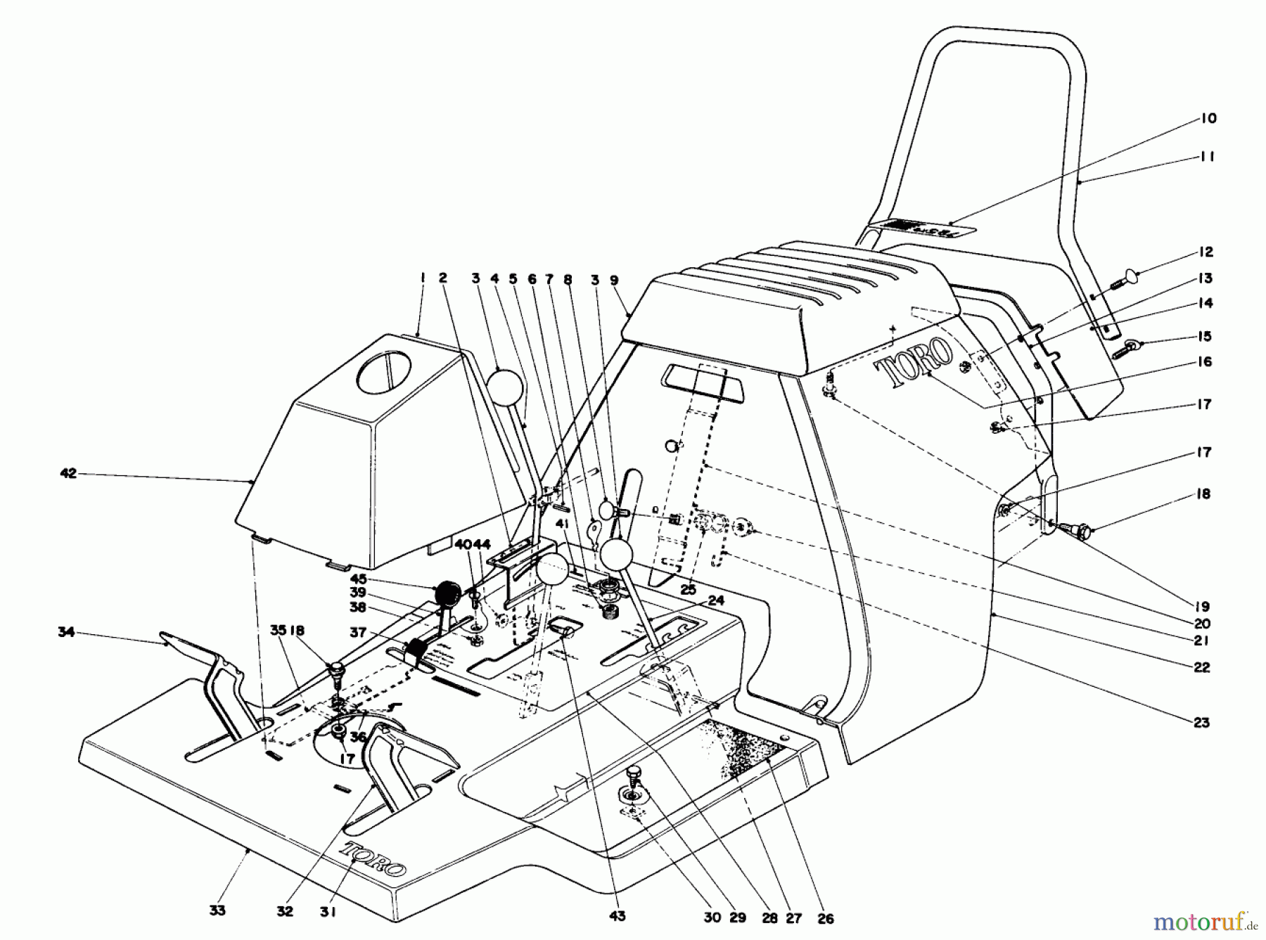 Toro Neu Mowers, Rear-Engine Rider 56030 - Toro 25