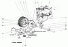 Toro 56030 - 25" Premium Rider Keylectric, 1973 (3000001-3999999) Ersatzteile ENGINE AND DIFFERENTIAL ASSEMBLY