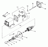 Toro 56033 - 25" Premium Rider Keylectric, 1974 (4000001-4999999) Ersatzteile 12 VOLT ELECTRIC STARTER NO. 33606