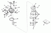 Toro 56033 - 25" Premium Rider Keylectric, 1974 (4000001-4999999) Ersatzteile CARBURETOR NO. 631449
